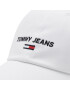 Tommy Jeans Kapa s šiltom Sport AM0AM09575 Bela - Pepit.si