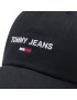 Tommy Jeans Kapa s šiltom Tjw Sport Cap AW0AW11854 Črna - Pepit.si