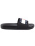 Tommy Jeans Natikači Flag Pool Slide EM0EM00284 Črna - Pepit.si