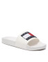 Tommy Jeans Natikači Flag Pool Slide EM0EM01021 Bela - Pepit.si