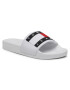 Tommy Jeans Natikači Flag Pool Slide EN0EN01378 Bela - Pepit.si