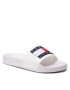 Tommy Jeans Natikači Flag Pool Slide EN0EN01889 Bela - Pepit.si