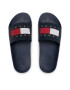 Tommy Jeans Natikači Flag Pool Slide EN0EN01889 Mornarsko modra - Pepit.si