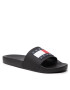 Tommy Jeans Natikači Mens Flag Pool Slide EM0EM01021 Črna - Pepit.si