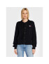 Tommy Jeans Pletena jopica Badge Cable DW0DW14263 Črna Oversize - Pepit.si