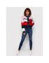 Tommy Jeans Pletena jopica Tjw Colorblock DW0DW11000 Pisana Boxy Fit - Pepit.si