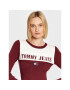 Tommy Jeans Pletena obleka Archive DW0DW14400 Bordo rdeča Regular Fit - Pepit.si