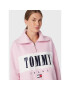 Tommy Jeans Pletena obleka Auth Serif 2 DW0DW14413 Roza Regular Fit - Pepit.si