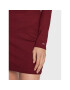 Tommy Jeans Pletena obleka Signature Bodycon DW0DW14386 Bordo rdeča Slim Fit - Pepit.si