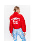 Tommy Jeans Puhovka Cropped Coach DW0DW15334 Rdeča Cropped Fit - Pepit.si