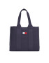 Tommy Jeans Ročna torba Tjm Summer Vacation Tote Denim AW0AW14969 Mornarsko modra - Pepit.si