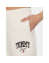 Tommy Jeans Spodnji del trenirke New Varisty DW0DW16379 Bela Relaxed Fit - Pepit.si