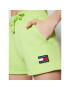 Tommy Jeans Športne kratke hlače Tjw Badge Sweatshort DW0DW09754 Zelena Regular Fit - Pepit.si