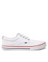 Tommy Jeans Tenis superge Textile Sneaker EM0EM00001 Bela - Pepit.si