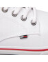 Tommy Jeans Tenis superge Textile Sneaker EM0EM00001 Bela - Pepit.si