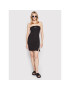 Tommy Jeans Vsakodnevna obleka Signature Bodycon DW0DW12884 Črna Slim Fit - Pepit.si