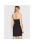 Tommy Jeans Vsakodnevna obleka Signature Bodycon DW0DW12884 Črna Slim Fit - Pepit.si