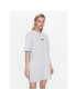 Tommy Jeans Vsakodnevna obleka Tjw Ova Varisity Prep Tee Dress DW0DW15570 Siva Relaxed Fit - Pepit.si