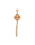 Tory Burch Obesek Leather Kira Tassel Key Fob 88187 Oranžna - Pepit.si