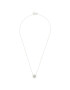 Tory Burch Ogrlica Crystal Logo Delicate Necklace 53420 Srebrna - Pepit.si