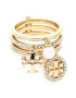 Tory Burch Prstan Miller Pave Charm Ring 76348 Zlata - Pepit.si