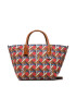 Tory Burch Ročna torba Canvas Basketweave 139025 Rjava - Pepit.si