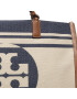 Tory Burch Ročna torba Ella Jacquard Stripe Tote 88083 Bež - Pepit.si