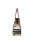 Tory Burch Ročna torba Ella Jacquard Stripe Tote 88083 Bež - Pepit.si