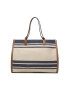 Tory Burch Ročna torba Ella Jacquard Stripe Tote 88083 Bež - Pepit.si