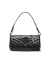 Tory Burch Ročna torba Kira Chevron Powder 90457 Črna - Pepit.si