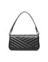 Tory Burch Ročna torba Kira Chevron Powder 90457 Črna - Pepit.si