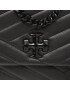 Tory Burch Ročna torba Kira Chevron Powder 90856 Črna - Pepit.si