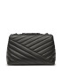 Tory Burch Ročna torba Kira Chevron Powder 90856 Črna - Pepit.si