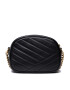 Tory Burch Ročna torba Kira Chevron Small 90450 Črna - Pepit.si