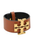 Tory Burch Zapestnica Eleanor Leather Bracelet 143767 Rjava - Pepit.si