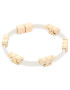 Tory Burch Zapestnica Serif-T Stackable Bracelet 80706 Bež - Pepit.si