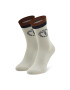 Trussardi Ženske visoke nogavice Crew Socks Logo Round 59Z00321 Bež - Pepit.si