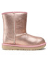 Ugg Čevlji Kids' Classic II Metallic Glitter 1123663K Roza - Pepit.si