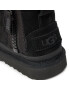 Ugg Čevlji T Classic Mini Ziper Tape Logo 1143699T Črna - Pepit.si