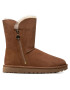 Ugg Čevlji W Bailey Zip Short 1112480 Rjava - Pepit.si