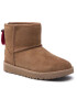 Ugg Čevlji W Classic Mini Logo Zip 1122671 Rjava - Pepit.si