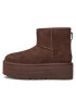 Ugg Čevlji W Classic Mini Platform 1134991 Rjava - Pepit.si