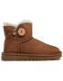 Ugg Škornji za sneg W Mini Bailey Button II 1016422 Rjava - Pepit.si