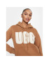 Ugg Jopa Rey fluff Logo Hoodie 1144506 Rjava Regular Fit - Pepit.si