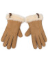 Ugg Rokavice W Shorty Glove W Leather Trim 17367 Rjava - Pepit.si