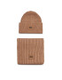 Ugg Set šal + kapa W Chunky Rib Knit Set 20270 Rjava - Pepit.si