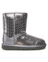 Ugg Škornji za sneg Classic II Gel Hearts 1151613K Srebrna - Pepit.si