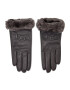 Ugg Ženske rokavice W Classic Leather Logo Glove 19034 Siva - Pepit.si