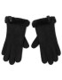 Ugg Ženske rokavice W Shorty Glove W Leather Trim 17367 Črna - Pepit.si