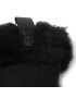 Ugg Ženske rokavice W Shorty Glove W Leather Trim 17367 Črna - Pepit.si